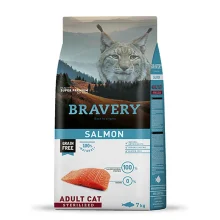 Сухой корм Bravery Salmon Adult Cat Sterilized для взрослых стерилизованных кошек, с лососем, 7 кг