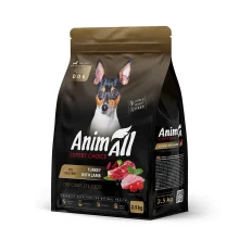 Сухой корм AnimAll для взрослых собак малых пород, со свежей индейкой и ягненком, 2.5 кг