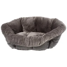 Бархатная подушка для кроватей Ferplast Spare Sofa Prestige 6 Grey для кошек и собак, 73×55×27 см