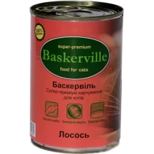 Влажный корм Baskerville для котов, лосось, 400 г