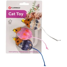 Игрушка Flamingo Mohaire Mouse, мышь, для кошек