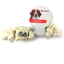 Игрушка Flamingo Cotton Rope Squeaker канат с пищалкой, для собак, M