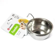 Кормушка Flamingo Feeder With Hook для грызунов, нержавейка, 8 см, 150 мл
