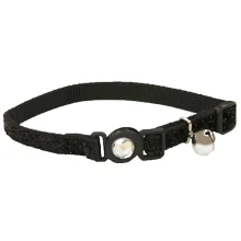 Безопасный ошейник Coastal Fashion Safe Cat для кошек, черный, 1×30 см