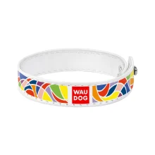 Браслет WAUDOG Design,  с рисунком "Витраж", ширина 15 мм, длина 18-20 см, белый