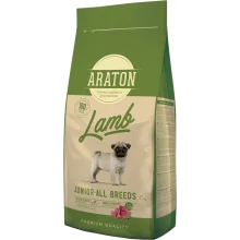 Сухой корм Araton Lamb Junior All Breeds для щенков, с ягненком, птицей и рисом, 3 кг