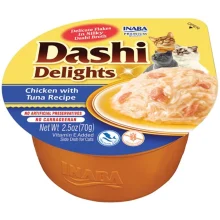 Ласощі INABA "DASHI Delights" для котів, з куркою і тунцем, 1 шт, 70 г