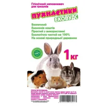 Древесный наполнитель Пушистики для грызунов, 1 кг, 10 л