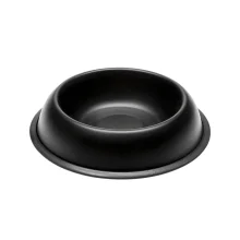 Ferplast Mira KC 70 Bowl Black металлическая окрашенная миска для собак и кошек, черная, 15,5 см