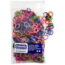 Резинка Davis Neon для шерсти, диаметр - 0.6 см, 50 шт/уп