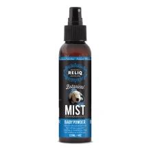 Спрей-одеколон RELIQ Botanical Mist-Baby Powder аромат детской присыпки, уход и увлажнение шерсти собак,120 мл