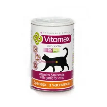 Витамины Vitomax Brewers для кошек, с пивными дрожжами и чесноком, 300 таб