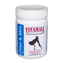 Витамины VitamAll Hair&Skin для кошек и собак, 200 г