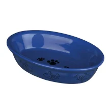 Миска Trixie овальная для кошек, керамика, 0,2 л/15 х 10 см