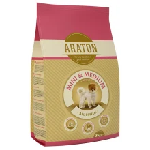 Сухой корм Araton Adult Mini & Medium для собак весом от 2 до 26 кг, 3 кг