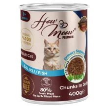 Влажный полнорационный корм HowMeow Adult Cat с рыбой для кошек, 400 г