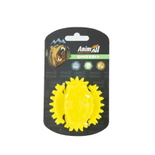 Игрушка AnimAll GrizZzly мультифункциональный мяч, для собак, 7.5 см, жёлтая