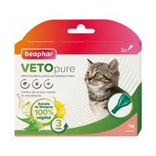 Капли Beaphar Veto Pure Spot on Kitten от блох, клещей и комаров для котят, био натуральные, цена за 1 пипетку
