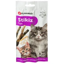 Лакомство Flamingo Stikiz Fish с рыбой, палочки для котов и котят, 15 г, 3 ед