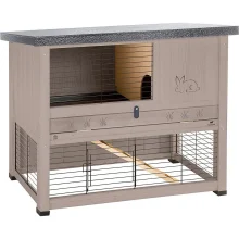Двухуровневая клетка Ferplast Ranch 100 Restyling Dove/grey для кроликов из северной сосны