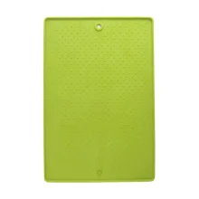 Коврик Dexas Pet Bowl, силиконовый под миски, зеленый, малый, 33х48 см