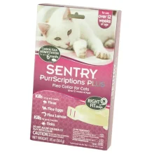 Ошейник Sentry PurrScriptions Plus от блох и клещей для кошек, 6 месяцев защиты, 32 см