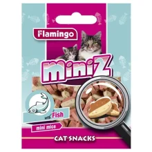 Лакомство Flamingo Miniz Mini Mice рыба мышка, для кошек в виде мышек со вкусом рыбы, 50 г