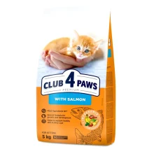 Сухой корм Клуб 4 Лапы Premium для котят, с лососем, 5 кг