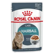 Влажный корм Royal Canin Hairball Care для выведения шерсти у кошек, кусочки в соусе, 85 г