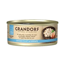 Консервы Grandorf Chicken Breast&Shrimps для кошек, куриная грудка с креветками, 70 г
