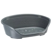 Пластиковый лежак Ferplast Siesta Deluxe 6 Grey с антискользящим покрытием, 70.5×52×23.5 см