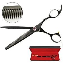 Ножницы Davis Majutsu Titanium Thinning филировочные, для стрижки собак, 7", 17.8 см