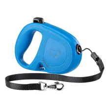 Рулетка-поводок Ferplast Flippy One Cord для собак, со шнуром, размер M, голубой, 16×3.4×11 см
