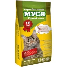 Сухой корм Муся Куриный для кошек, 10 кг