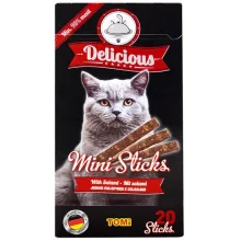 Лакомство Tomi Delicious Mini Sticks Salami с салями, для котов, 400 г