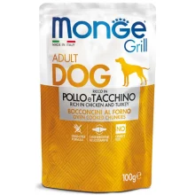 Влажный корм MONGE DOG GRILL курица с индейкой, 100 г