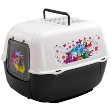 Закрытый туалет Ferplast Toilet Home Prima Decor для кошек из пластика