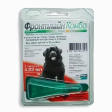 Капли Boehringer Ingelheim Фронтлайн Комбо от блох и клещей для собак, XL, 40-60 кг