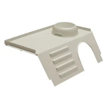 Пластиковый домик Ferplast Pub 3243 White Feeding Bowl с лестницей и миской для корма