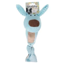 Игрушка Flamingo Shabby Chic Dog для собак, с мячом и пищалкой, 40х10 см