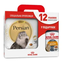 Сухой корм Royal Canin Persian Adult для персидских кошек от 12 месяцев, 4 кг + 12 паучей в подарок