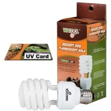 Лампочка е27 WaCool Desert UVB 10.0 26W + UV card