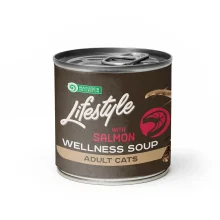 Консервы Natures Protection Lifestyle Adult Sterilised Salmon Soup для стерилизованных кошек, лососевый суп, 140 мл