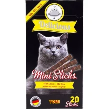Лакомство Tomi Delicious Mini Sticks Cheese с сыром,  для котов, 400 г