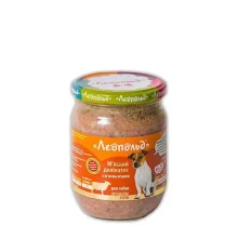 Консервы Леопольд Мясные деликатесы для собак, с мясом ягнят, 500 г