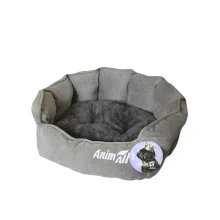Лежак AnimAll Rolyal S для собак, серый, 48×42×20 см