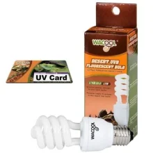 Лампочка е27 WaCool Desert UVB 10.0 13W + UV card