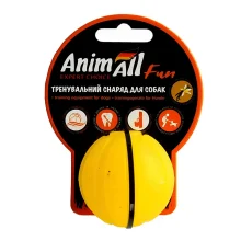 Игрушка AnimAll Fun тренировочный мяч для собак, 5 см, желтая