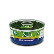 Влажный корм Farmina N&D Grain Free Prime Lamb Adult для кошек, беззерновой, с ягненком и черникой 70 г