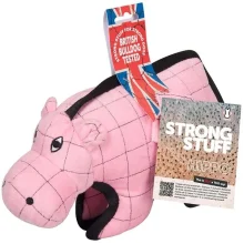 Игрушка Flamingo Strong Hippo суперпрочная, мягкая, для собак, 28х9.5х28 см
